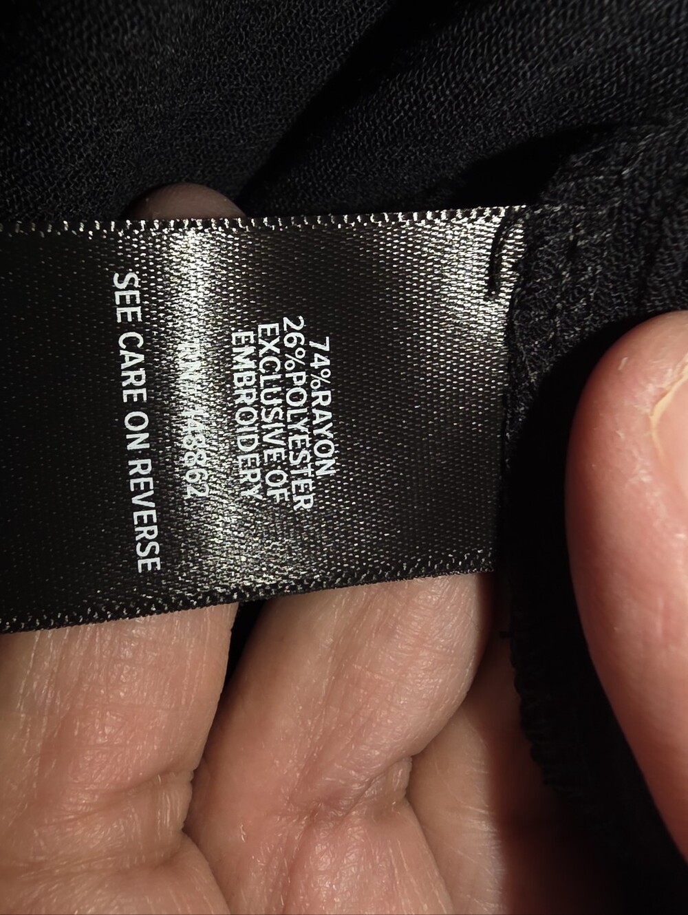 torrid Black Women's Garment Label Close-Up - Picture 8 of 8